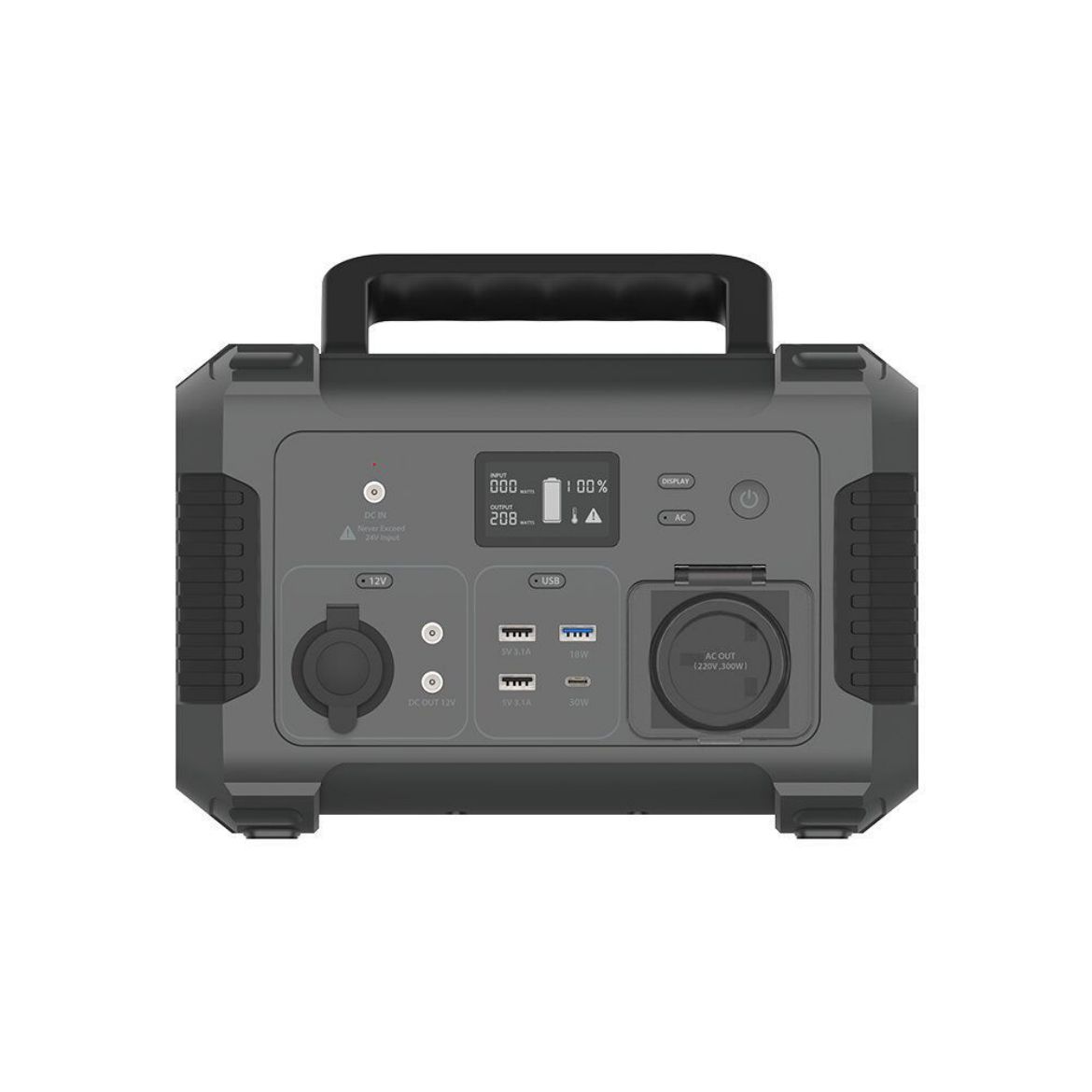 Picture of Powerology Portable Power Generator 78000mAh 300W QC 18W PD 30W - Black