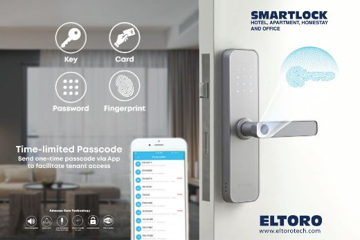 Picture of Eltoro Smart Lock + Access Card For The Smart Lock 2 Pcs - Silver