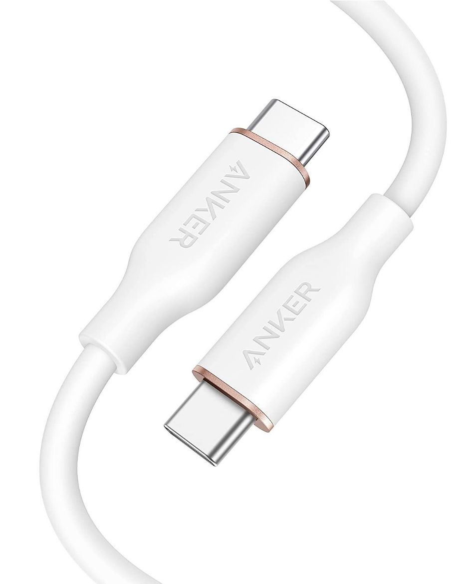 Picture of Anker PowerLine III Flow USB-C to USB-C 100W 0.9M - White