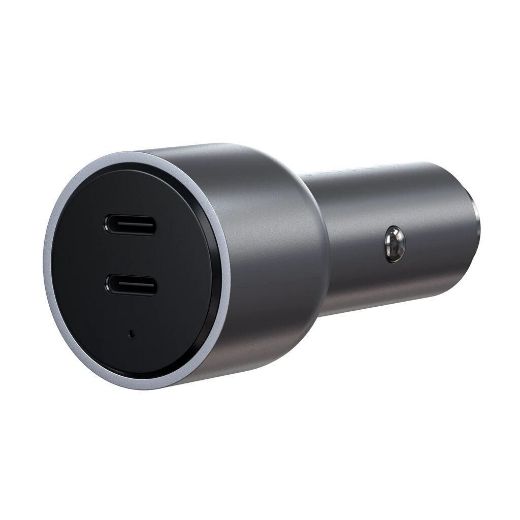 Picture of Satechi 40W Dual USB-C PD Car Charger - Space Grey