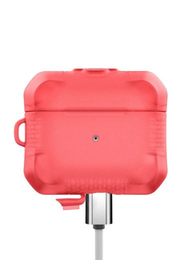 Picture of Itskins Spectrum Frost﻿﻿ Series Antimicrobial Case for AirPods 3 Gen - Coral