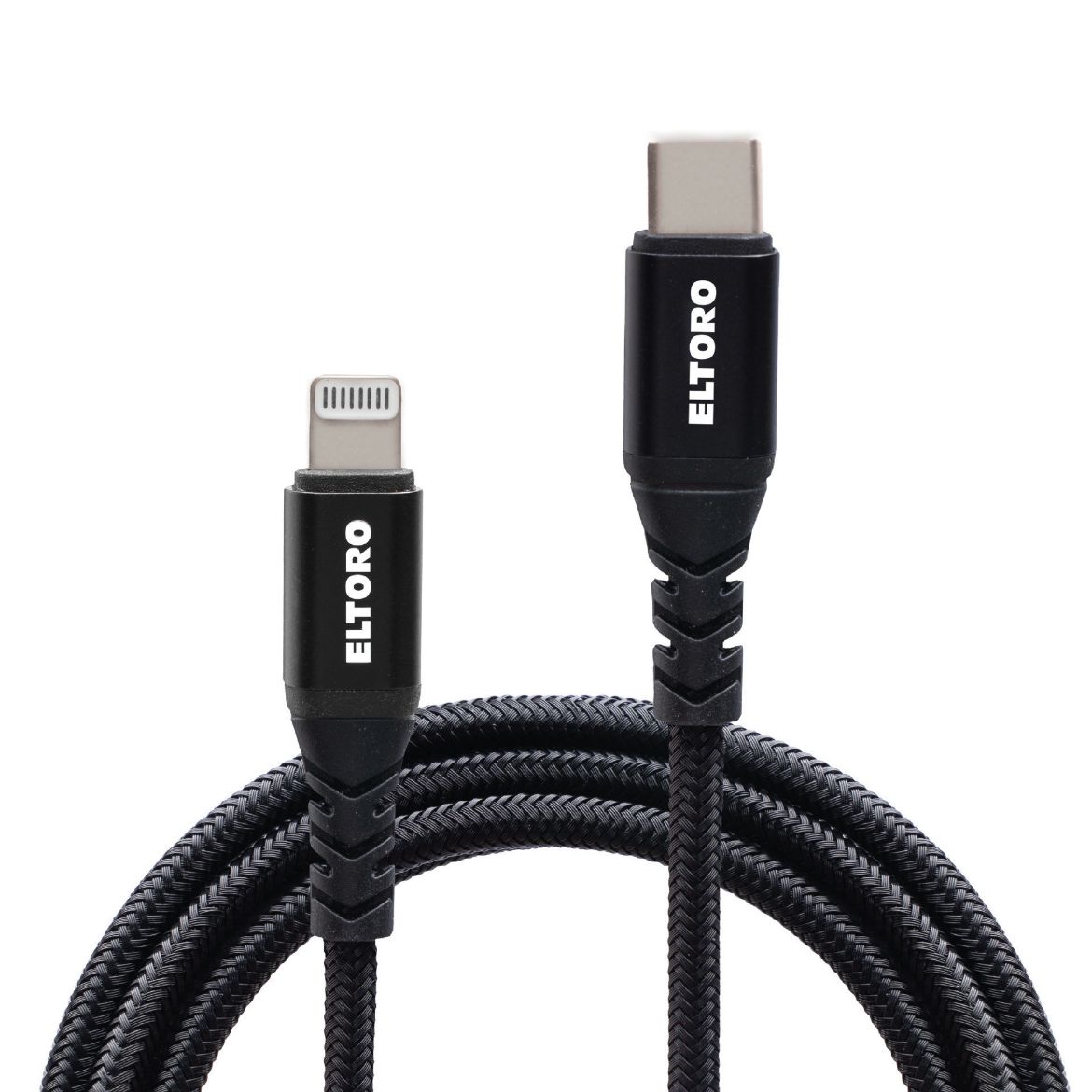 Picture of Eltoro Kevlar Cable USB-C to Lightning 1M with Nylon PP Yarn Jacket - Black