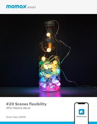 Picture of Momax Smart Atom IoT LED Fairy Lights - White