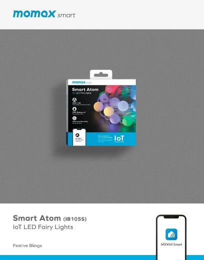 Picture of Momax Smart Atom IoT LED Fairy Lights - White