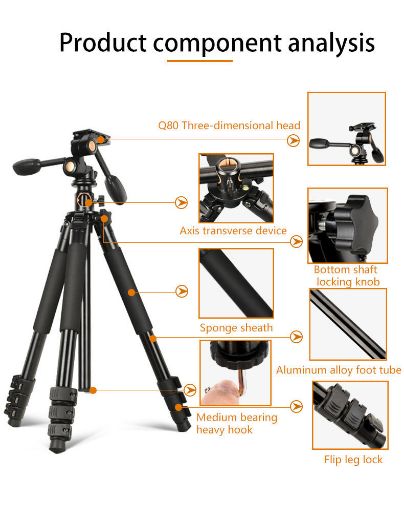 Picture of Tripod Aluminum Alloy - Black Q720