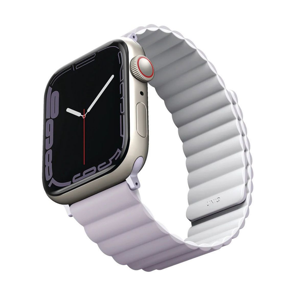 Picture of Uniq Revix Reversible Magnetic Apple Watch Strap 42/44/45/49mm - Lilac/White