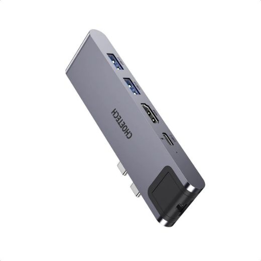 Picture of Choetech 7 in 1 USB-C Multiport Adapter - Gray