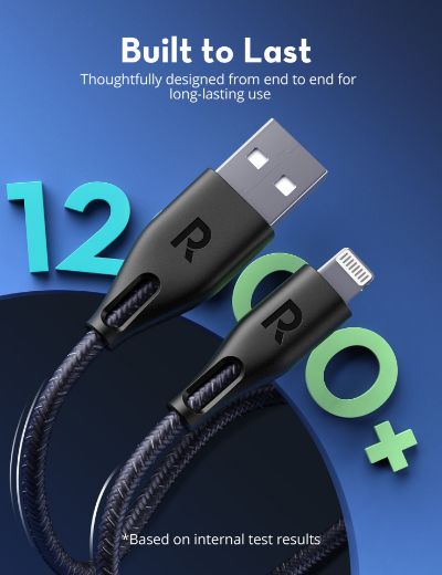 Picture of Ravpower USB-A to Lightning Cable 3M - Black