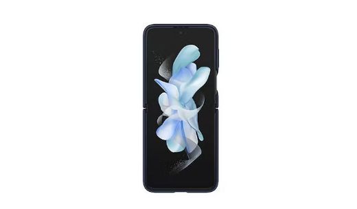 Picture of Samsung Flip 4 Silicone Cover with Ring - Navy