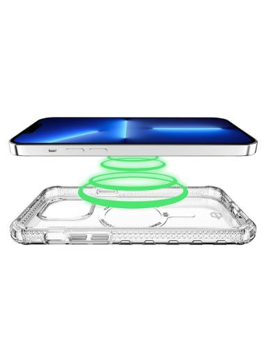 Picture of Itskins Supreme Case Compatible With Magsafe for iPhone 14 Pro - Transparent