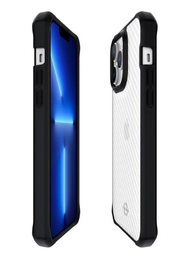 Picture of Itskins Hybrid Tek Case for iPhone 14 Pro Max - Black and Transparent