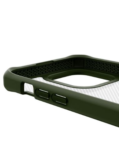 Picture of Itskins Hybrid Tek Case for iPhone 14 Pro Max - Olive Green and Transparent