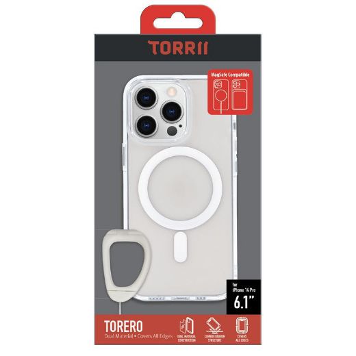 Picture of Torrii Torero Magsafe Case Anti-Bacterial Coating for iPhone 14 Pro - Clear