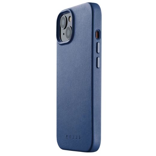 Picture of Mujjo Full Leather Case with MagSafe for iPhone 14 - Monaco Blue