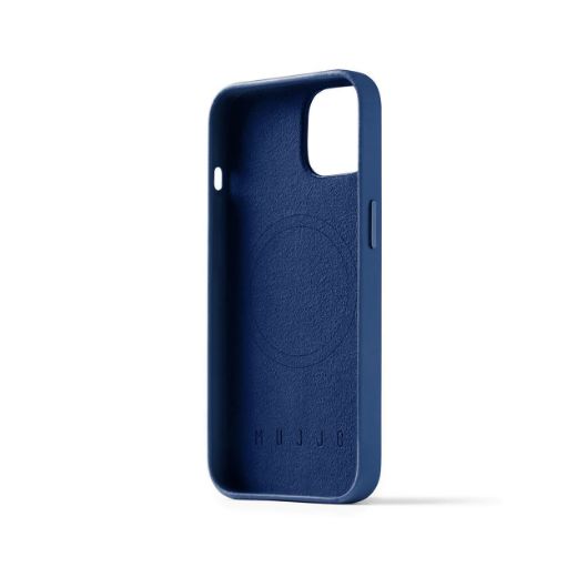 Picture of Mujjo Full Leather Case with MagSafe for iPhone 14 - Monaco Blue