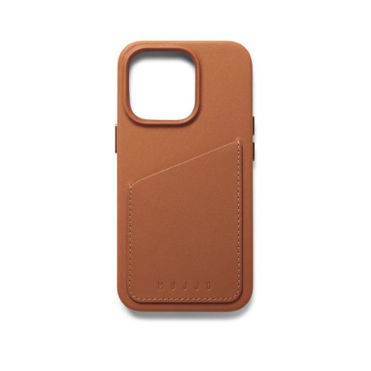 Picture of Mujjo Full Leather Wallet Case for iPhone 14 Pro - Tan