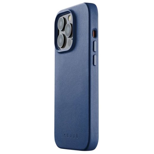 Picture of Mujjo Full Leather Case with MagSafe for iPhone 14 Pro Max - Monaco Blue