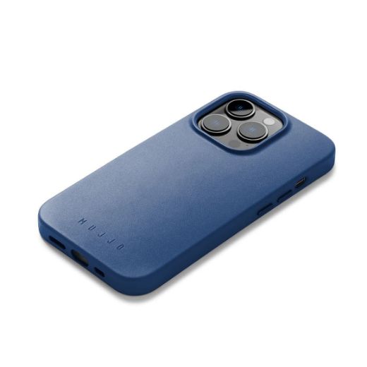 Picture of Mujjo Full Leather Case with MagSafe for iPhone 14 Pro Max - Monaco Blue