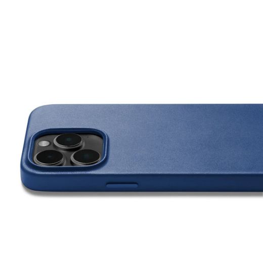 Picture of Mujjo Full Leather Case with MagSafe for iPhone 14 Pro Max - Monaco Blue