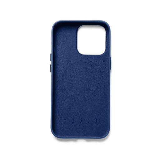 Picture of Mujjo Full Leather Case with MagSafe for iPhone 14 Pro Max - Monaco Blue