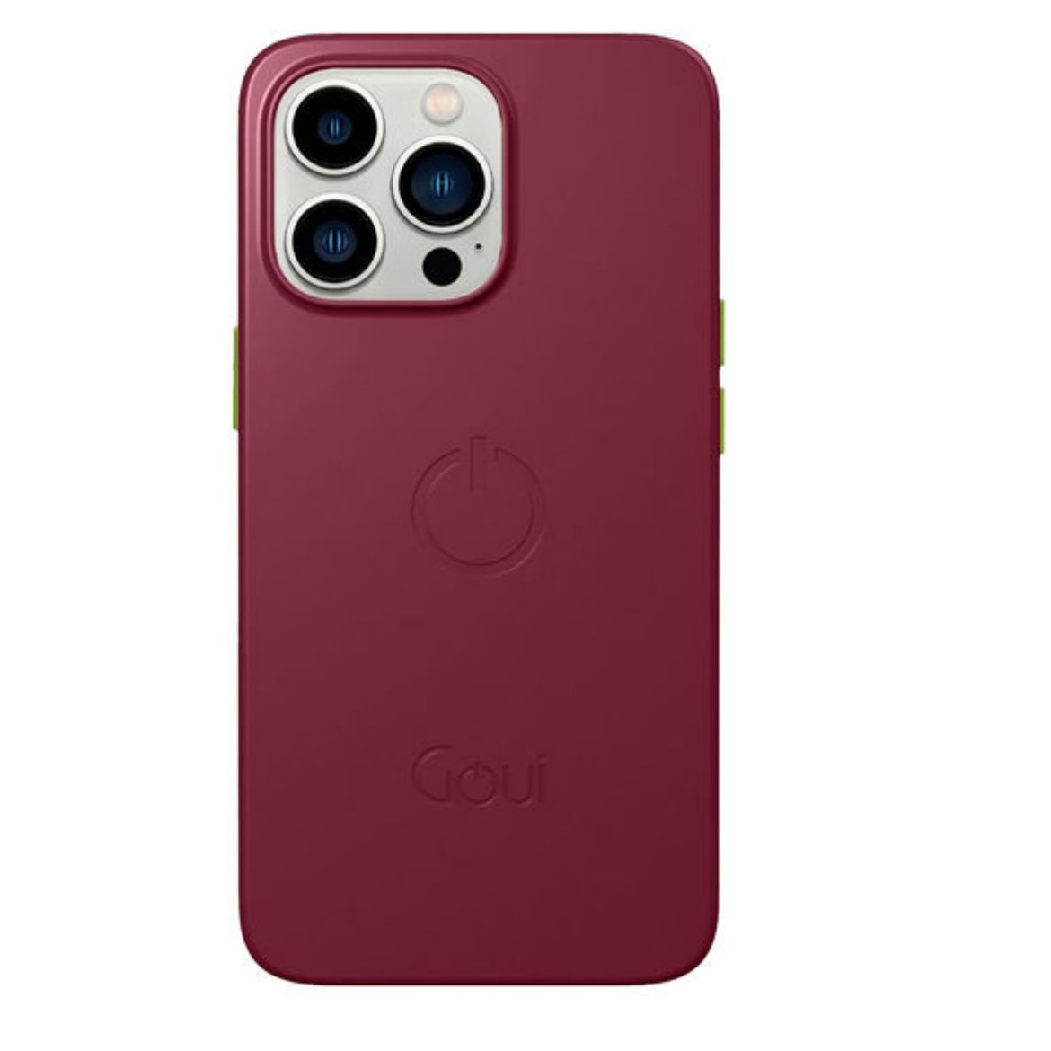 Picture of Goui Magnetic Case for iPhone 13 Pro with Magnetic Bars - Maroon Red