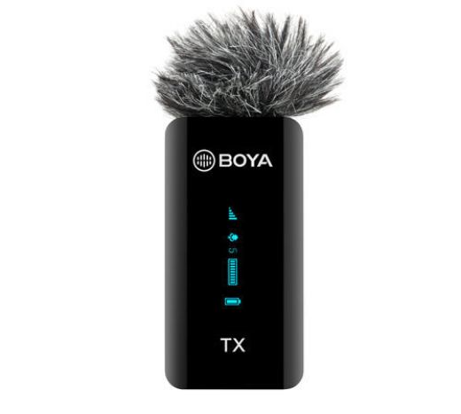 Picture of Boya 2.4GHz Smallest Wireless Microphone 2Transmitter + 1Receiver - Black