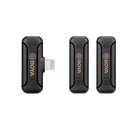 Picture of Boya D2 Smallest 2.4Ghz Wireless Micorphone with Lightning Connector - Black