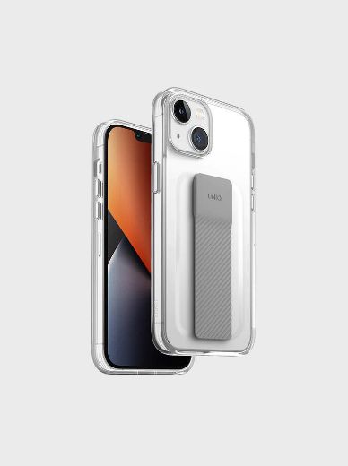 Picture of Uniq Hybrid Case for iPhone 14 Plus Heldro Mount Series - Lucent Clear