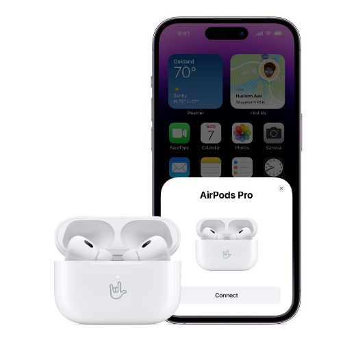 Picture of Apple AirPods Pro 2nd Generation MagSafe Charging Case with Speaker - White