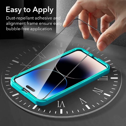 Picture of ESR iPhone 14 Pro Armorite Tempered Glass Screen Protector 2Pack - Clear