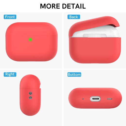 Picture of Ahastyle Silicone Case for AirPods Pro 2 - Red