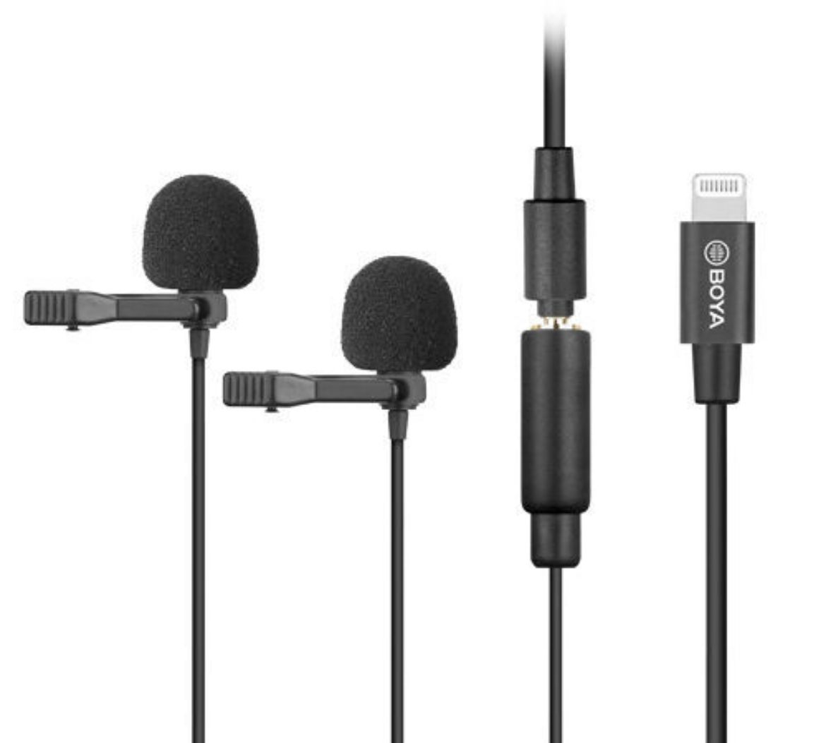 Picture of Boya Dual Digital lavalier for iOS/Mac/Windows - Black