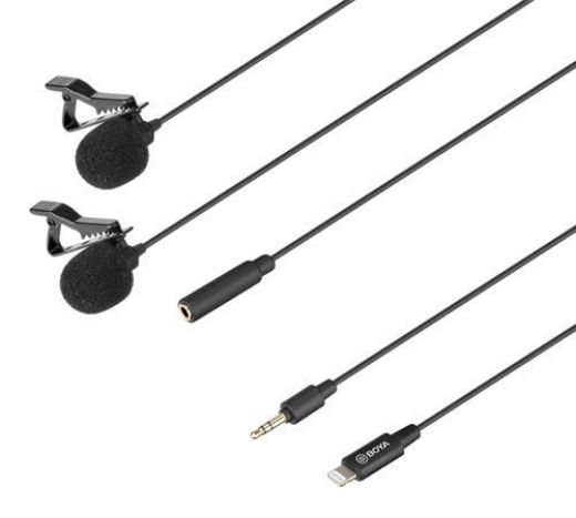 Picture of Boya Dual Digital lavalier for iOS/Mac/Windows - Black