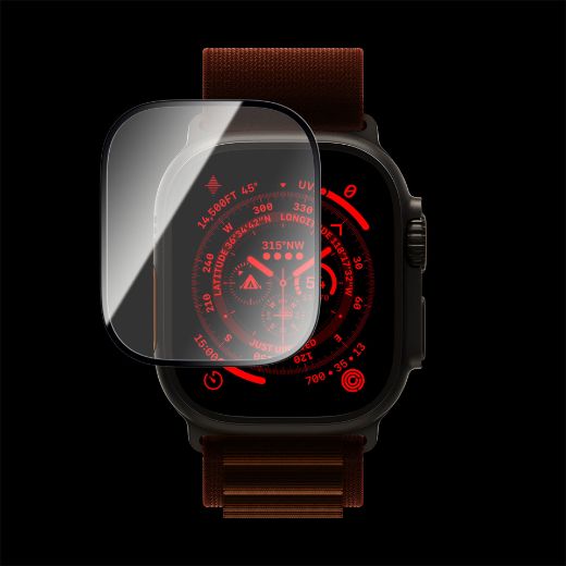 Picture of Torrii Bodyglass Screen Protector for Apple Watch Ultra 49mm Full Coverage Black - Clear