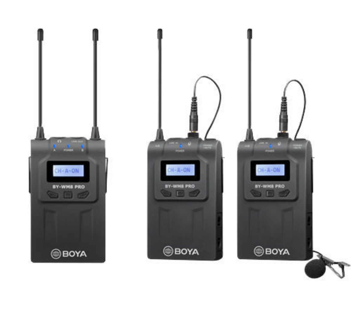 Picture of Boya Wireless Mic with 1Receiver and 2Transmitter - Black