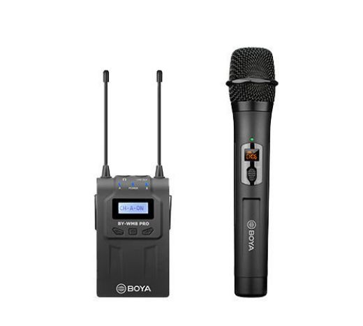 Picture of Boya UHF Wireless Mic with 1Receiver and 1Handheld Microphone - Black