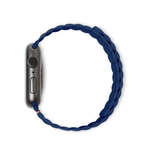 Picture of Decoded Silicone Magnet Traction Lite Strap for Apple Watch 49/45/44/42mm - Matte Navy