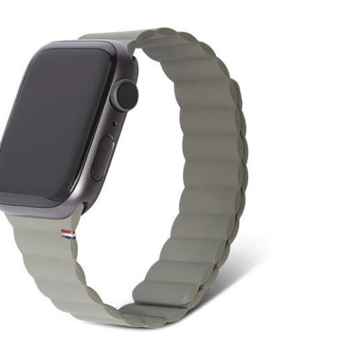 Picture of Decoded Silicone Magnet Traction Lite Strap for Apple Watch 49/45/44/42mm - Olive