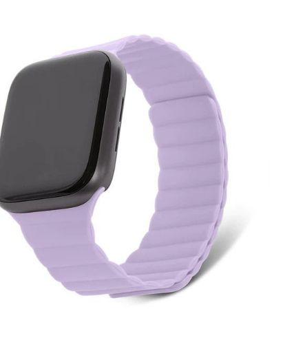 Picture of Decoded Silicone Magnet Traction Lite Strap for Apple Watch 49/45/44/42mm - Lavender