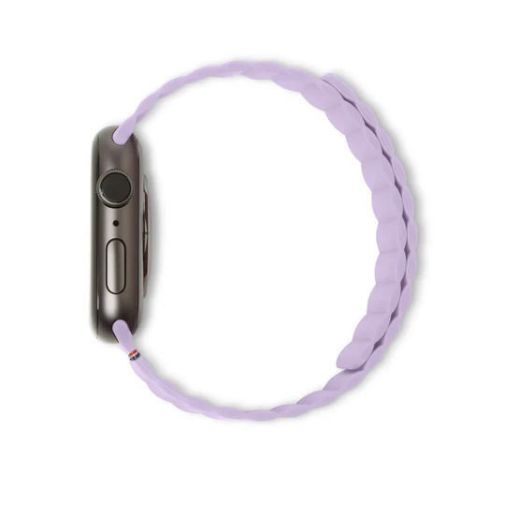 Picture of Decoded Silicone Magnet Traction Lite Strap for Apple Watch 49/45/44/42mm - Lavender