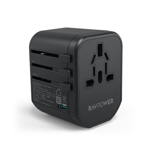 Picture of Ravpower PD Pioneer 20W Travel Adapter 3-Ports - Black