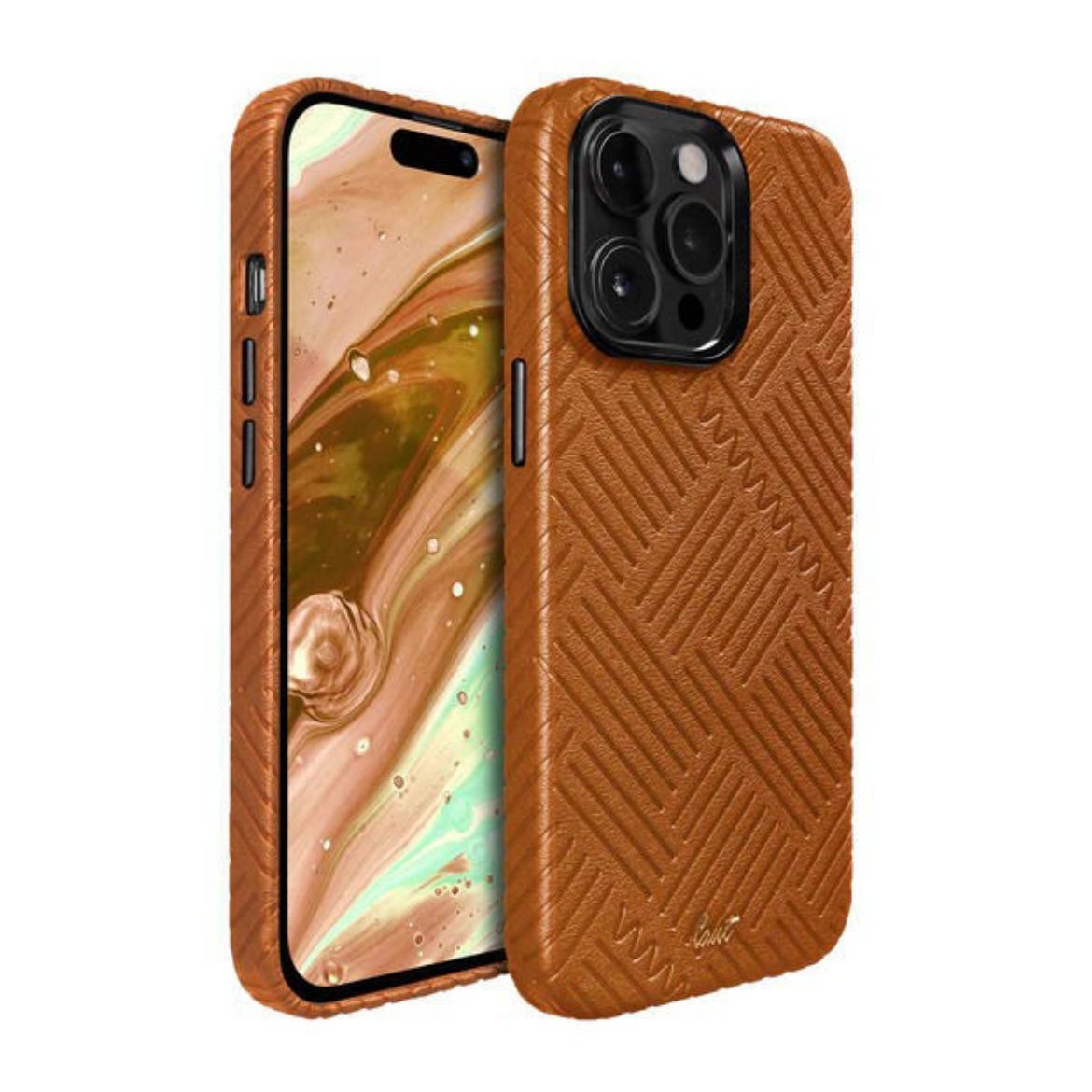 Picture of Laut Motif Case With Magsafe for iPhone 14 Pro - Brown Lines