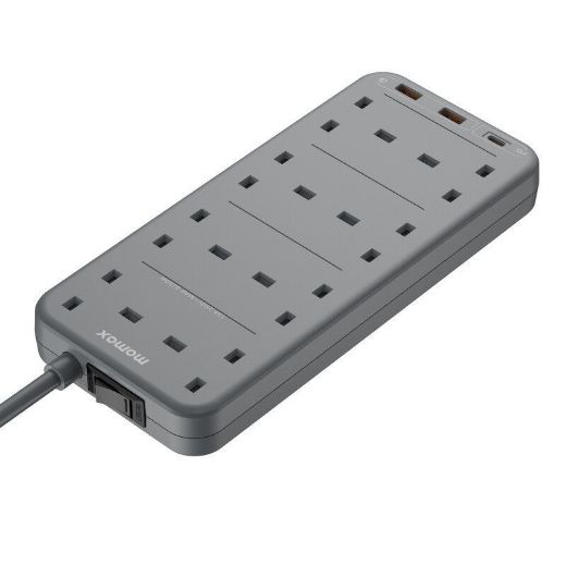 Picture of Momax One Plug PD 20W 8-Outlet Power Strip - Grey