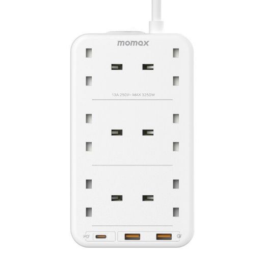 Picture of Momax One Plug PD 20W 6-Outlet Power Strip - White