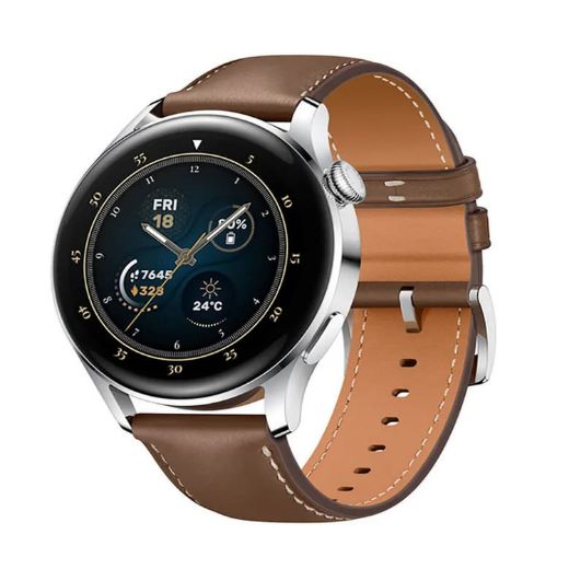 Picture of Huawei Watch 3 Steel Leather Strap - Brown