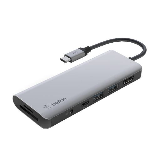 Picture of Belkin USB-C 7-in-1 Hub - Grey