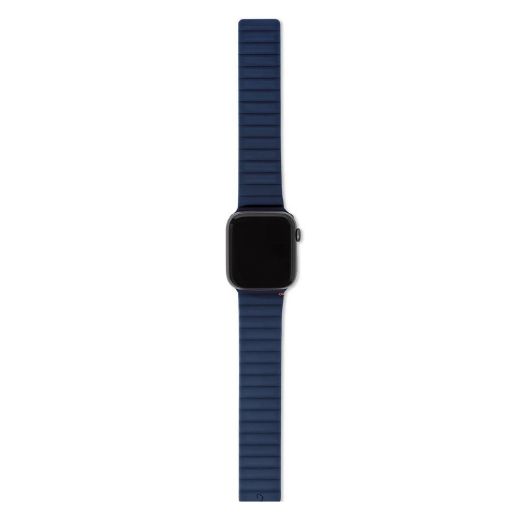 Picture of Decoded Silicone Magnet Traction Lite Strap for Apple Watch 49/45/44/42mm - Matte Navy