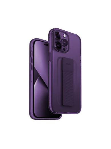 Picture of Uniq Hybrid Case for iPhone 14 Pro Heldro Mount Series - Fig Purple