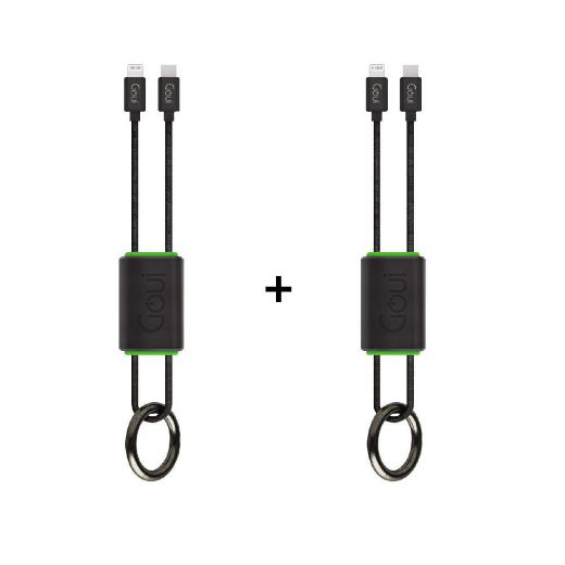 Picture of Goui Bundle (2pcs) Lock USB C to Lightning Key Chain Cable - Black