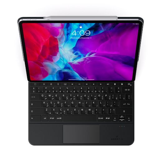 Picture of Smartix Magnetic Backlit Keyboard with Trackpad for iPad Pro 12.9-inch - Black